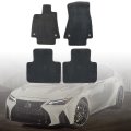 Black Velour Front Rear Floor Mats Carpet For Lexus Is200t Is250 Is300 Is350 Is F 2014-2024 