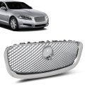 Upper Front Center Grill Grille For Jaguar Xf Xfr 2012-2015 Silver 