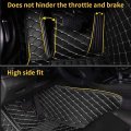 Custom Car Floor Mats Fit 96 Model Luxury Leather Waterproof Anti-skid Full Coverage Liner Front Rear Mat Set Black Beige