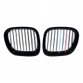 Left Right Side Front Kidney Hood Grille Grill Replacement For Bmw Z3 1996-2002 Convertible Coupe 2-door Glossy Black M-color