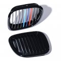 Left Right Side Front Kidney Hood Grille Grill Replacement For Bmw Z3 1996-2002 Convertible Coupe 2-door Glossy Black M-color