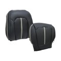 Driver Back Bottom Perforated Leather Seat Cover Black For Ford F250 F350 F450 F550 Platinum 2017 2018 2019 2020 2021 2022 