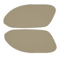 Pair Synthetic Leather Car Front Door Panels Armrest Cover Beige For Honda Accord 2008-2012 Sedan 