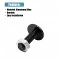 Uxcell 10pcs M6 Black Aluminum Alloy Hex Socket Head Motorcycle Bolts Bumper Screws Nuts Universal Replacement