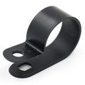 Baomain R-type Cable Clamp 3 4 Inch Black 25 Pack