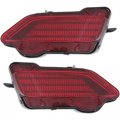 Rear Bumper Reflector Lamp Assembly Pair For Toyota Rav4 2013 2014 2015 Driver And Passenger Side Red Lens To1184107 To1185107 