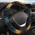 Car Steering Wheel Cover Anti-slip Protector 15 Inch Universal Vehicle Truck Suv Angel Skull Grim Reaper Skeleton Art 