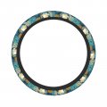 Beautiful Seaweeds Steering Wheel Covers Ocean Coral Reef And Aquatic Kelp Algae Seashells Non Slip Neoprene Car Wrap Cover 