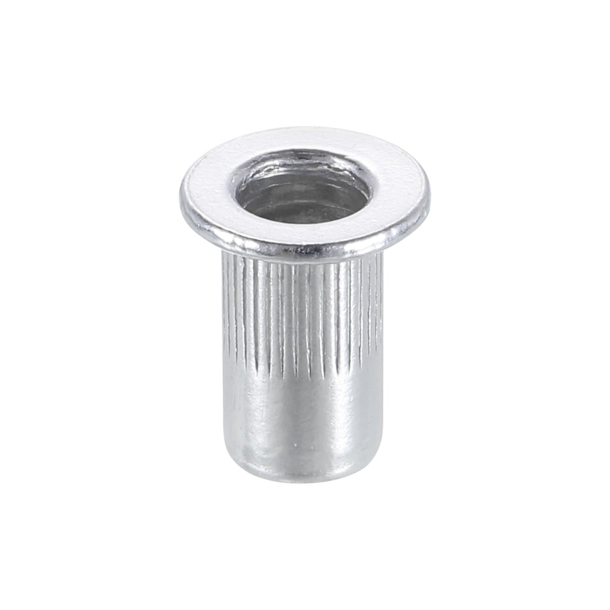 8-32 Rivet Nuts Aluminium Alloy Knurled Flat Head Threaded Insert Nut 40pcs