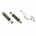 Flyshop Black Furniture Cabinet Connector 261 Cam Lock Fittings Self-tapping Thread 44 5mm Length Dowel 10 Sets