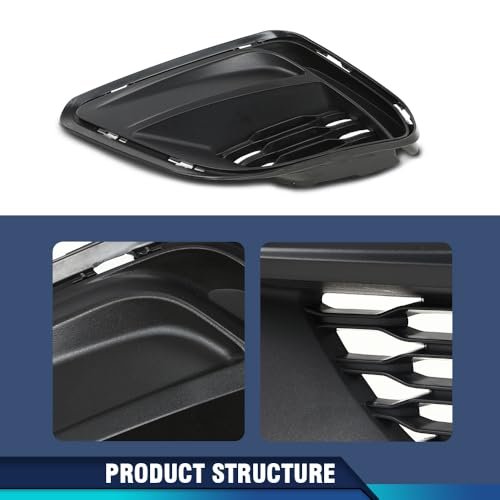 Front Bumper Fog Light Cover Driver Side For Dodge Charger 2020 2023 Fit Models With Hood Scoop Black Part Number 68422115aa