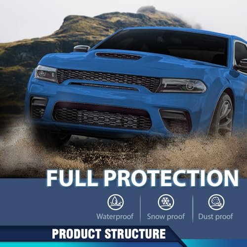 Front Bumper Fog Light Cover Driver Side For Dodge Charger 2020 2023 Fit Models With Hood Scoop Black Part Number 68422115aa