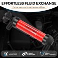Auto Dynasty Portable Oil Gas Siphon Pump Transfer Kit With Wersatile Air Hose And Tool Set For Multipurpose Use Red 1