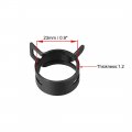 Uxcell Steel Band Clamp 23mm Inner Dia Fit 24 5-26 5mm Od Hose Spring Type Action Fuel Line Silicone Tube Clip Black 10pcs