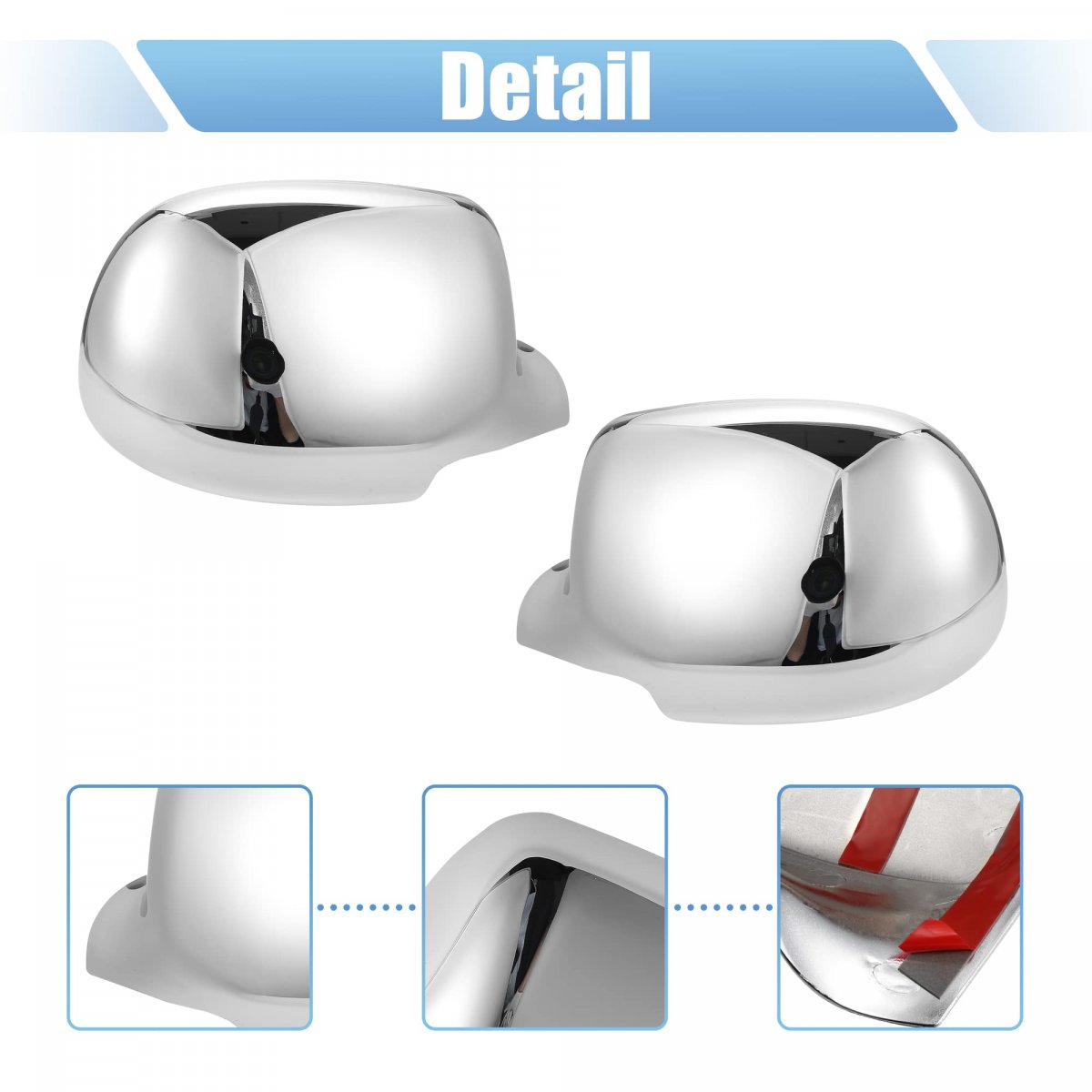 Pair Car Exterior Chrome Plated Power Full Mirror Cover Cap For Gmc Sierra 3500 2001-2006 Chevrolet Silverado