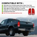 Tail Lights Rear Lamps Assembly Pair W O Bulbs For Ford F150 Stepside 1997-2004 Fit F250 F350 F450 F550 Super Duty 1999-2007