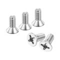 100 Pcs 12-24x1 2 Inches Machine Screws Phillips Pan Cross Head Fasteners Bolts 304 Stainless Steel Silver For Wall Socket 