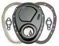 Trans-dapt Performance Sb Chevy 2-piece Timing Cover- Asphalt Black 8638 