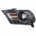 Partomotive For 10-14 Mustang Base Shelby Gt500 Front Halogen Headlight Headlamp With Bulb Left Driver Side 