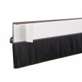 Uxcell Self-adhesive Door Bottom Sweep Brown Plastic W 1 2-inch Black Pvc Soft Brush 39-inch X 2 1-inch