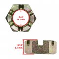 Caltric 2x Front Axle Castle Nut With Washer And Pin Compatible Polaris Ranger 400 2012-2014