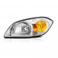 Chrome Bezel Oe-style Headlight Headlamp Assembly For 2005-2010 Chevy Cobalt Pontiac G5 Driver Side 