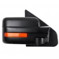 Aintier Towing Mirror Compatible With 2004-2014 Ford For F-150 Series Tow Power Adjusted Heated No Turn Signal Light Black