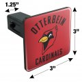 Otterbein University Cardinals Logo Tow Trailer Hitch Cover Plug Insert 1 4 Inch 25