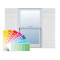 Builders Edge 14 In W X 51 H Standard Four Board Joined 2 Batten Board-n-batten Shutters Includes Matching Installation Spikes 