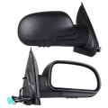 Black Right Side Mirror Fit For 2002-2006 Chevy Trailblazer Ext Textured Glass Manual Folding Heated 