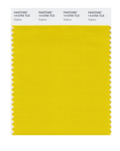 Pantone Smart 14-0755x Color Swatch Card Sulphur