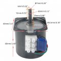 Chancs Permanent Magnet Synchronous Gear Motor 68ktyz 110v 5rpm 72kgf Cm With Holder Switcha Pluga Cord