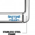 Hampton University School Logo Full Size Standard License Plate Metal Frame