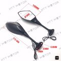 Smt-turn Signal Mirrors Led Light Compatible With 03-12 Cbr 600rr 04-07 Cbr1000rr Gloss Black B075d7sd4t
