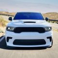 Ikon Motorsports Front Bumper Lip For 2021-2025 Dodge Durango 2021 Hellcat Style Unpainted Black Pp Polypropylene Air Dam Chin