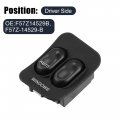 X Autohaux F57z14529b F57z-14529-b Car Master Power Window Switch Front Driver Side Ford For Ranger 2 3l 3 0l 4 1995-2007 Black