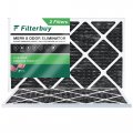 Filterbuy 12x30x1 Air Filter Merv 8 Odor Eliminator 2-pack Pleated Hvac Ac Furnace Filters Replacement With Activated Carbon 