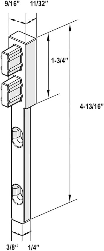 Gordon Glassa Header Retainer Support Bracket For Sliding Frameless Shower Doors