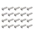 M5x16mm Torx Security Machine Screw 20pcs Pan Head Screws Inside Column 304 Stainless Steel Fasteners Bolts 