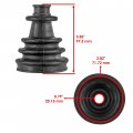 Caltric Front Axle Outer Cv Boot Kit Compatible With Polaris