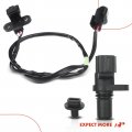 A-premium 3-pc Engine Camshaft Crankshaft Position Sensors Compatible With Mitsubishi Montero Sport 2002 3 5l Replace Md303649
