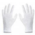 Outee 12 Pairs 7 Inch White Gloves Cotton For Women Household Moisturizing Dry Hands Coin Jewelry Silver Inspection Soft 