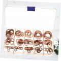 Supvox 1 Box 150pcs Copper Sump Plug Washer Gasket
