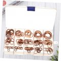 Supvox 1 Box 150pcs Copper Sump Plug Washer Gasket