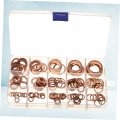 Supvox 1 Box 150pcs Copper Sump Plug Washer Gasket