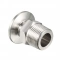 Uxcell Pipe Fitting 3 4 Pt Male Threaded To 1 57 Ferrule Stainless Steel Clamp Pack Of 2