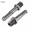 Uxcell 1 2-inch Male Thread Hex Nut Shank Drill Chuck Adapter 3pcs