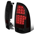 Auto Dynasty Full Led Tail Lights Assembly Compatible With 2005-2015 Toyota Tacoma Driver And Passenger Side Chrome Housing 