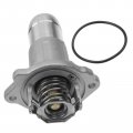 A-premium Engine Coolant Thermostat Housing Assembly Compatible With Chevry Gmc Hummer Models Fits Colorado Canyon 04-12 H3 T 3