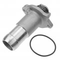 A-premium Engine Coolant Thermostat Housing Assembly Compatible With Chevry Gmc Hummer Models Fits Colorado Canyon 04-12 H3 T 3